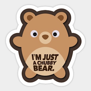 Chubby Bear Sticker